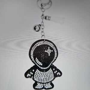 Astronaut Rhinestone Keychain